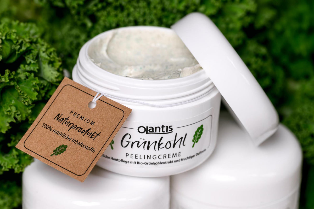 Grünkohl-Peelingcreme