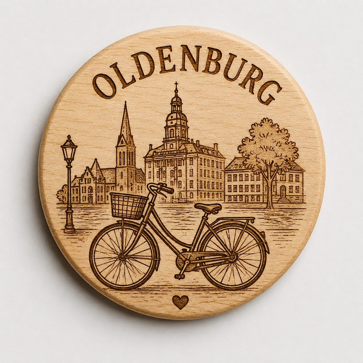 Holzmagnet "Fahrrad"