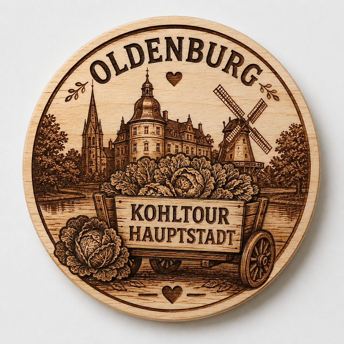 Holzmagnet "Kohltourhauptstadt"