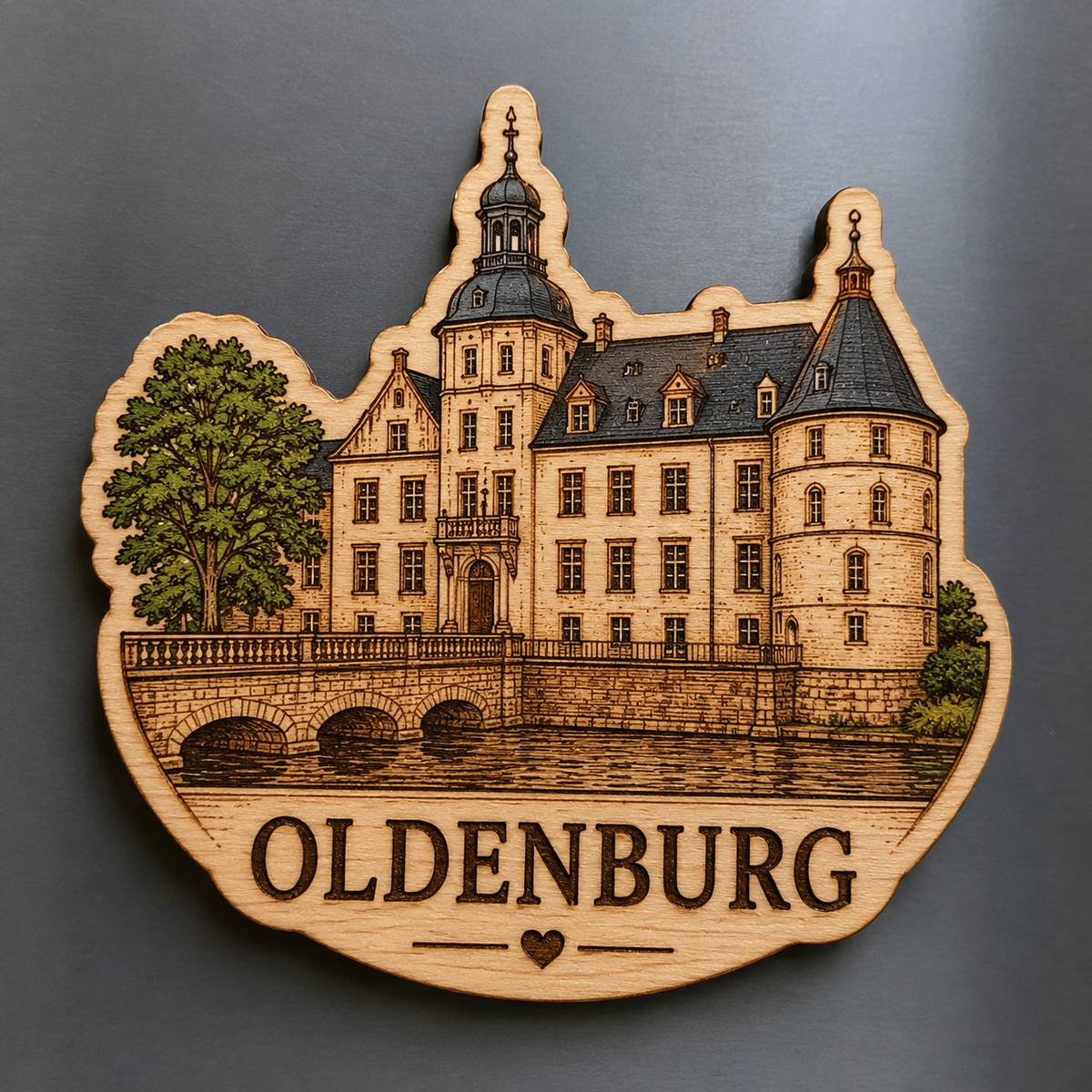 Holzmagnet "Schloss"