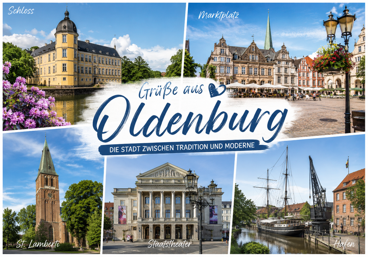 Postcard: Greetings from Oldenburg "Sights"