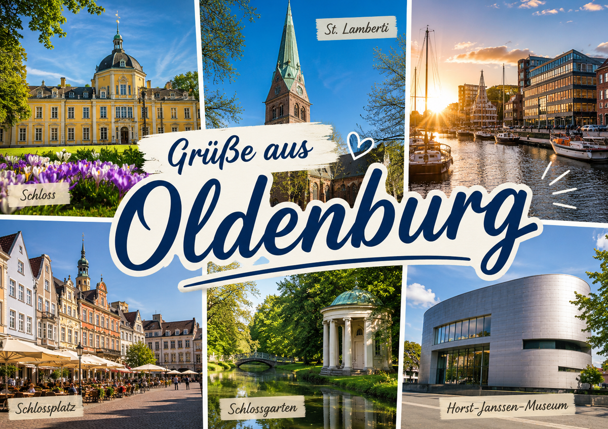 Postcard: Greetings from Oldenburg "Highlights"