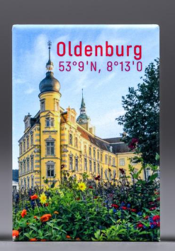 Magnet Oldenburger Schloss mit Koordinaten